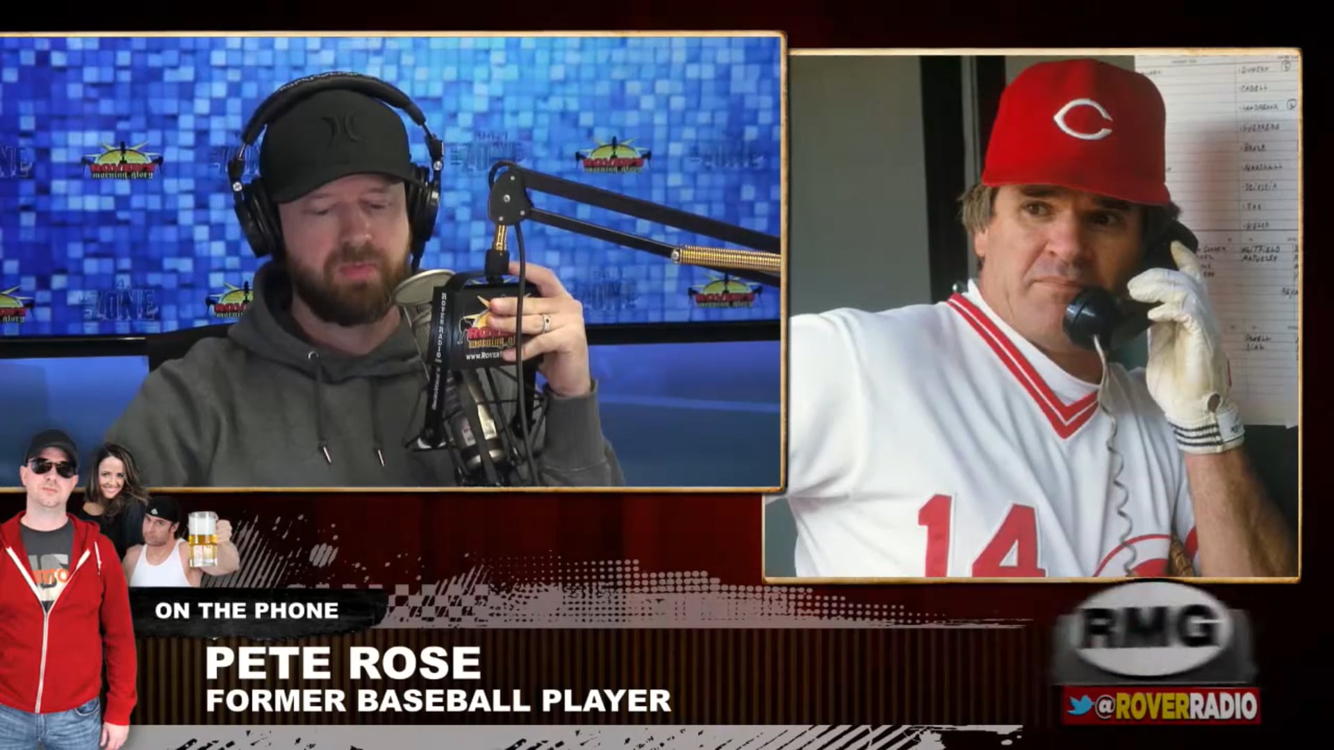 Pete Rose full interview Rover's Morning Glory