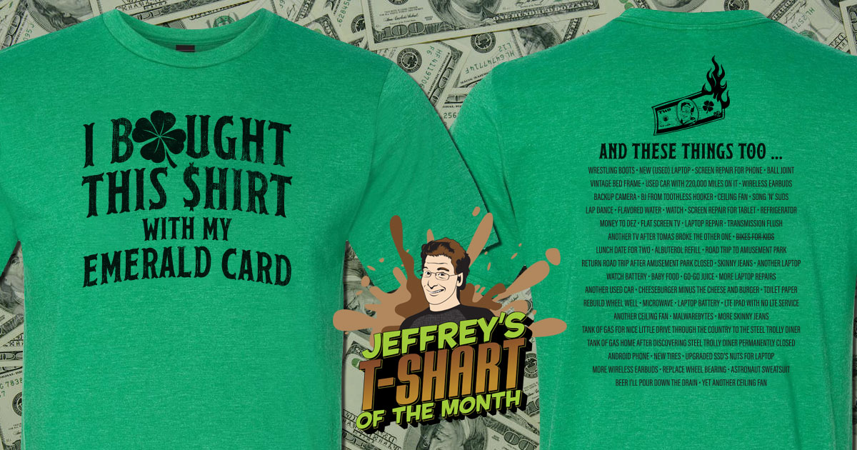 Emerald Card TShart of the Month Rover's Morning Glory